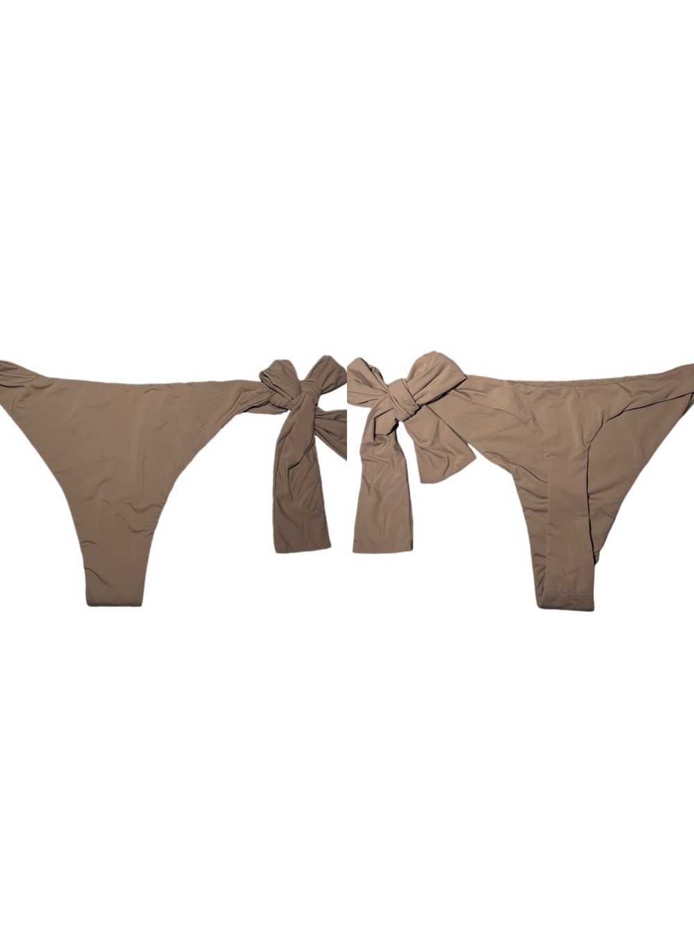 MYRA SWIM Tie-Side Swim Bottoms in Taupe